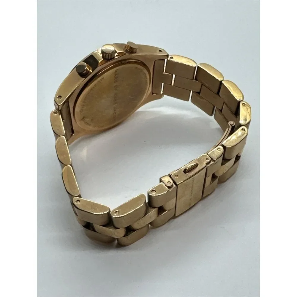 Marc Jacobs Blade MBM3102 Women's Stainless Steel Analog Gold Dial Watch JNA738